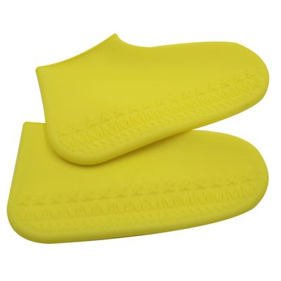 BESPORTBLE Silicone Shoes Cover Anti-Slip Overshoes for Men Women Durable Rainproof Footwear Protector Reusable Compact Design for Outdoor Activities Yellow