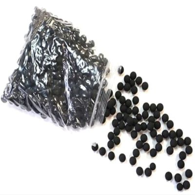 3Skull .43 Cal Reusable Training Rubber Balls for Paintball Guns, Black - Pack of 500