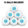 Smile S'More Funny Humor Novelty Table Tennis Ping Pong Ball 12 Pack with Storage Bag view 3