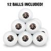 Labyrinth Goblin King On Throne With Baby David Bowie Jareth Toby Novelty Table Tennis Ping Pong Ball 12 Pack with Storage Bag view 3