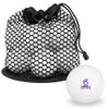 Winona State University Secondary Logo Novelty Table Tennis Ping Pong Ball 12 Pack with Storage Bag view 1