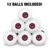 Cumberland University Primary Logo Novelty Table Tennis Ping Pong Ball 12 Pack with Storage Bag view 3