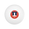 University of Illinois Secondary Novelty Table Tennis Ping Pong Ball 12 Pack with Storage Bag view 2