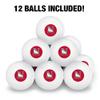 Newberry College Primary Logo Novelty Table Tennis Ping Pong Ball 12 Pack with Storage Bag view 3