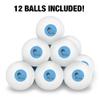 College of Staten Island Primary Logo Novelty Table Tennis Ping Pong Ball 12 Pack with Storage Bag view 3