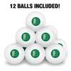 Bronx Community College Secondary Logo Novelty Table Tennis Ping Pong Ball 12 Pack with Storage Bag view 3