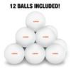 Clemson University Secondary Logo Novelty Table Tennis Ping Pong Ball 12 Pack with Storage Bag view 3