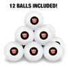 Wartburg College Secondary Logo Novelty Table Tennis Ping Pong Ball 12 Pack with Storage Bag view 3