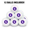 Winona State University Primary Logo Novelty Table Tennis Ping Pong Ball 12 Pack with Storage Bag view 3