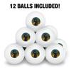Wizard of Oz Wicked Witch Character Novelty Table Tennis Ping Pong Ball 12 Pack with Storage Bag view 3