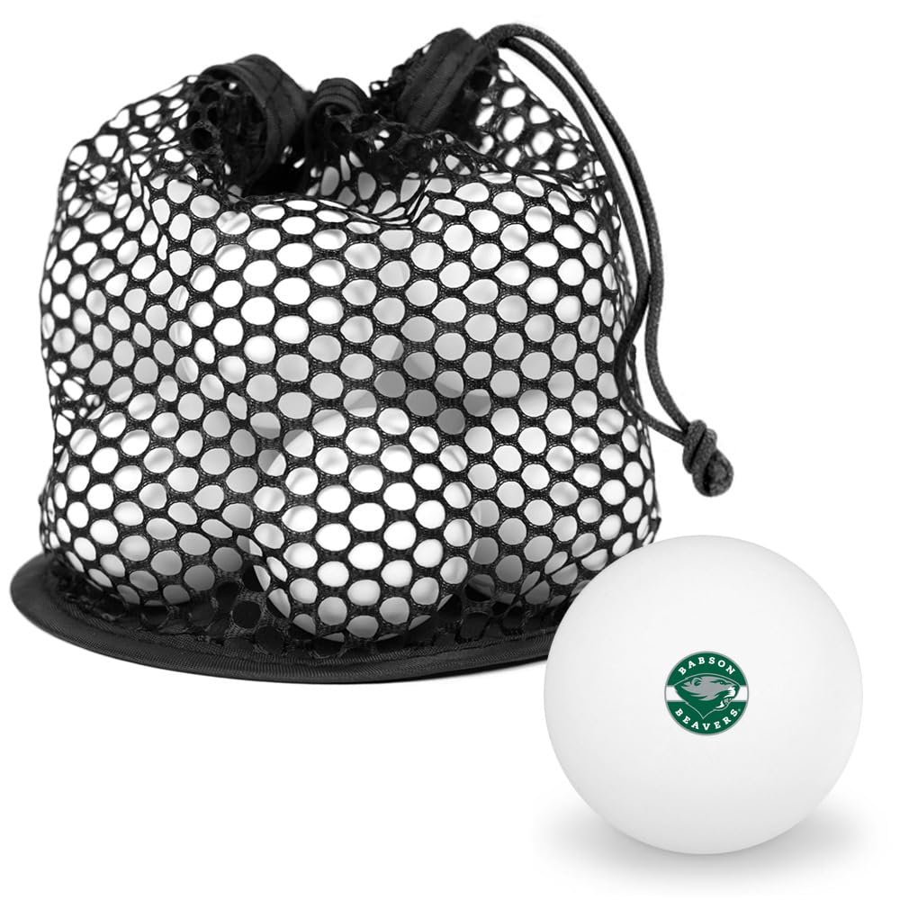 Babson College Secondary Logo Novelty Table Tennis Ping Pong Ball 12 Pack with Storage Bag