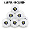 Shredded Cheese Muscles Funny Humor Novelty Table Tennis Ping Pong Ball 12 Pack with Storage Bag view 3