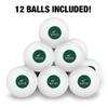 Castleton University Primary Logo Novelty Table Tennis Ping Pong Ball 12 Pack with Storage Bag view 3