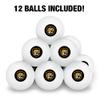 Colorado College Primary Logo Novelty Table Tennis Ping Pong Ball 12 Pack with Storage Bag view 3