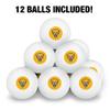 University of Pittsburgh Secondary Logo Novelty Table Tennis Ping Pong Ball 12 Pack with Storage Bag view 3