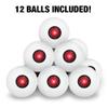 Justice League Movie Cyborg Logo Novelty Table Tennis Ping Pong Ball 12 Pack with Storage Bag view 3
