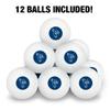 Saint Peters University Primary Logo Novelty Table Tennis Ping Pong Ball 12 Pack with Storage Bag view 3