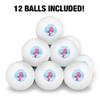 Care Bears: Unlock the Magic Cheer Bear Novelty Table Tennis Ping Pong Ball 12 Pack with Storage Bag view 3