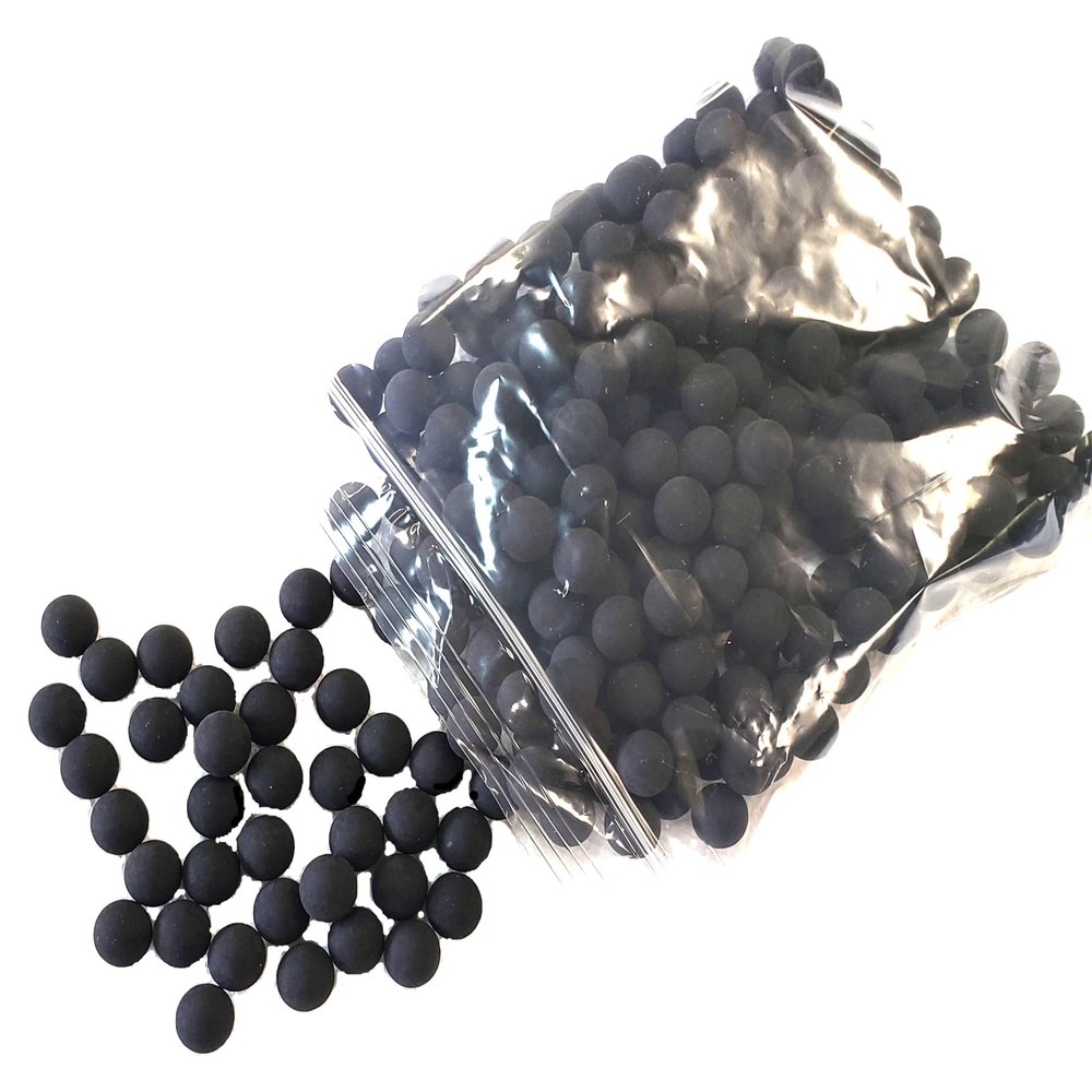 3Skull .43 Cal or .50 Cal or .68 Cal Rubber Balls New Reusable Training Rubber Balls for Paintball Guns (.50, 250), Black
