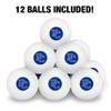 Presbyterian College Primary Logo Novelty Table Tennis Ping Pong Ball 12 Pack with Storage Bag view 3