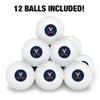 University of Virginia Cavaliers Logo Novelty Table Tennis Ping Pong Ball 12 Pack with Storage Bag view 3