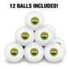 Sesame Street Oscar the Grouch Face Novelty Table Tennis Ping Pong Ball 12 Pack with Storage Bag view 3