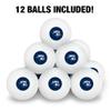 Southern Indiana Primary Logo Novelty Table Tennis Ping Pong Ball 12 Pack with Storage Bag view 3