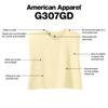 American Apparel Womens Heavyweight Cotton, Boxy, Cropped, and Garment Dyed Muscle T-Shirt, Style G307GD, 2-Pack, Faded Navy (2-pack), Small view 4
