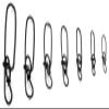 Premium Stringease Tackle Stay-Lok Snap Fishing Terminal Tackle Stay Lok Leader Snaps Fishing Line Musky Snaps Muskie Tackle Stainless Steel Snaps [50 - Pack] (#3-150 lb.) view 1
