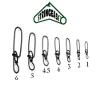 Premium Stringease Tackle Stay-Lok Snap Fishing Terminal Tackle Stay Lok Leader Snaps Fishing Line Musky Snaps Muskie Tackle Stainless Steel Snaps [50 - Pack] (#3-150 lb.) view 2
