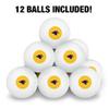University of Montevallo Secondary Logo Novelty Table Tennis Ping Pong Ball 12 Pack with Storage Bag view 3