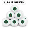 Mississippi Valley State University Primary Logo Novelty Table Tennis Ping Pong Ball 12 Pack with Storage Bag view 3