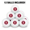 Bates College Bobcats Logo Novelty Table Tennis Ping Pong Ball 12 Pack with Storage Bag view 3