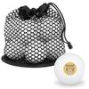 Gold Spotted Leopard Face Novelty Table Tennis Ping Pong Ball 12 Pack with Storage Bag view 1