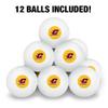 Central Michigan University Secondary Novelty Table Tennis Ping Pong Ball 12 Pack with Storage Bag view 3