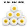 Western Illinois Secondary Logo Novelty Table Tennis Ping Pong Ball 12 Pack with Storage Bag view 3