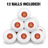 I'm Nuts About You Love Funny Humor Novelty Table Tennis Ping Pong Ball 12 Pack with Storage Bag view 3