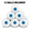 California State University San Marcos Secondary Logo Novelty Table Tennis Ping Pong Ball 12 Pack with Storage Bag view 3