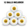 Canisius College Secondary Logo Novelty Table Tennis Ping Pong Ball 12 Pack with Storage Bag view 3