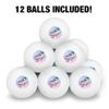 Black-capped Chickadee Watercolor Northeastern Bird Novelty Table Tennis Ping Pong Ball 12 Pack with Storage Bag view 3