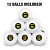 Batman Bat Kid Shield Logo Novelty Table Tennis Ping Pong Ball 12 Pack with Storage Bag view 3