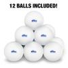 Borough of Manhattan Community College Secondary Logo Novelty Table Tennis Ping Pong Ball 12 Pack with Storage Bag view 3