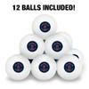 Alpha Omega Phi Sorority Primary Logo Novelty Table Tennis Ping Pong Ball 12 Pack with Storage Bag view 3
