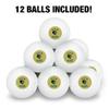 Alabama at Birmingham Blazers Logo Novelty Table Tennis Ping Pong Ball 12 Pack with Storage Bag view 3