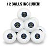 UNC Greensboro Spartan Novelty Table Tennis Ping Pong Ball 12 Pack with Storage Bag view 3