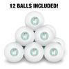 Deer and Flowers Novelty Table Tennis Ping Pong Ball 12 Pack with Storage Bag view 3