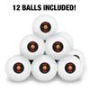 Blood Spud Vampire Potato Funny Humor Novelty Table Tennis Ping Pong Ball 12 Pack with Storage Bag view 3