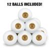 Lehigh University Mountain Hawks Logo Novelty Table Tennis Ping Pong Ball 12 Pack with Storage Bag view 3