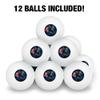 American Flag Patriotic Sasquatch Bigfoot Novelty Table Tennis Ping Pong Ball 12 Pack with Storage Bag view 3