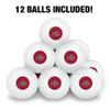 Rider University Primary Logo Novelty Table Tennis Ping Pong Ball 12 Pack with Storage Bag view 3